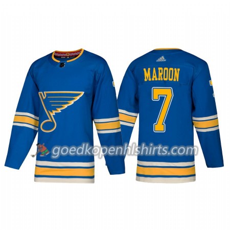 St. Louis Blues Patrick Maroon 7 Adidas 2018-2019 Alternate Authentic Shirt - Mannen